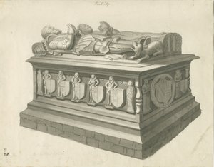 Penkridge Church – [Sir Edward Littleton] sírja: szépia rajz, nd [18. század vége] (rajz)