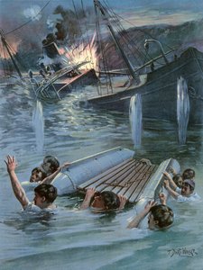 Hobson haditengerészeti asszisztens-konstruktor hősi kizsákmányolása A Collier Merrimac felrobbantása a Santiago-i kikötő bejáratánál
