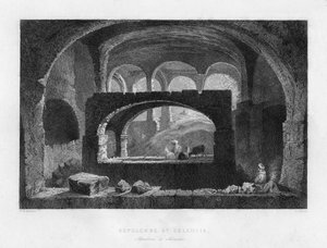 Egy sír Seleuciában, Mezopotámiában, Irakban, Iránban, 1841. alkotó: T Dixon
