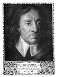 Oliver Cromwell 1599-1658, Anglia Lord Protectorja, 1899. alkotó: T. Johnson