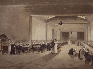 Ebédlő, Asylum, Ackermann „London mikrokozmoszából”