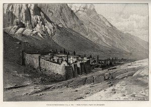 Szent Katalin kolostor, Egyiptom. Taylor metszet a „Voyage dans l