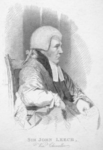 Sir John Leech, alkancellár, 1820.