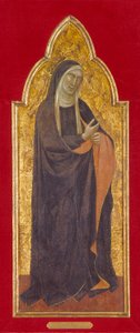 Gyászoló Szűz (tempera és arany a fán) alkotó: Taddeo Gaddi