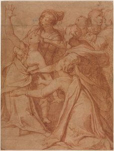 Benizzi Szent Fülöp csodája: Egy démoni nő gyógyulása, c. 1557.