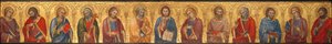 Krisztus és a tizenkét apostol alkotó: Taddeo di Bartolo