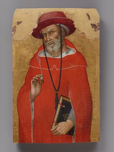 Szent Jeromos, egy szétszedett oltárkép két táblájának egyike alkotó: Taddeo di Bartolo