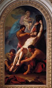 Szent Barthelemy apostol mártírja (Festmény alkotó: Taddeusz (1727 1793) Kuntze