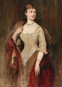 Portrait of the singer Joséphine de Reszke 1855-1891, 1879. alkotó: Tadeusz Ajdukiewicz