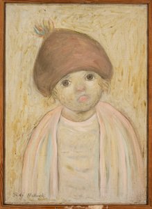 Kislány bojtos barettben alkotó: Tadeusz Makowski