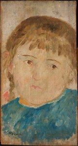 Mädchen im blauen Kleid alkotó: Tadeusz Makowski