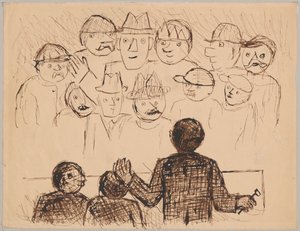 Árverés, az „Árverés a Hôtel Drouot-ban” ciklusból alkotó: Tadeusz Makowski