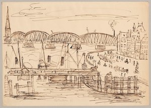 Rotterdam látképe alkotó: Tadeusz Makowski