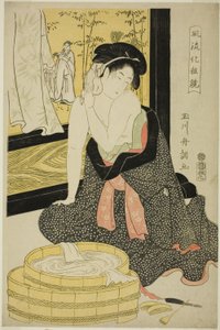 Nézze meg a szemét (furyu házi tükör) alkotó: Tamagawa Shucho