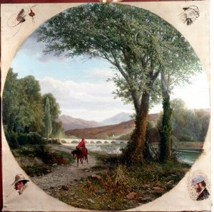 Dante egy ló fut végig az Entella folyón vagy a Purgatórium átjárója. Illusztráció a purgatóriumról Dante Alighieri (1265-1321) „La divina commedia”-ban (Isteni vígjáték) Tammar Luxoro (1824-1899) festménye 1865 előtt Genes, Civica Modern Művészeti Galéria alkotó: Tammar Luxoro