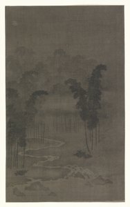 Bambusz erdő éjszaka alkotó: Tan Zhirui (attributed to)