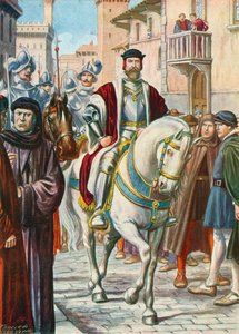 Cosimo I spanyol és német őreivel, akik mindig követték őt alkotó: Tancredi Scarpelli