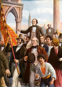Daniele Manin és Niccolo Tommaseo 1848. március 18-án szabadultak a börtönből alkotó: Tancredi Scarpelli