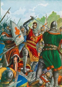 Ezzelino III da Romanót 1259-ben elfogták Bergamo közelében alkotó: Tancredi Scarpelli
