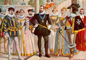 16. és 17. századi francia viseletek alkotó: Tancredi Scarpelli