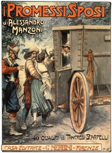 A borító illusztrációja Alessandro Manzoni (1785-1873) A szerelmesek, 1930 körül (nyomat) alkotó: Tancredi Scarpelli
