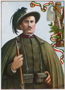 Benito Mussolini gyalogos katona alkotó: Tancredi Scarpelli