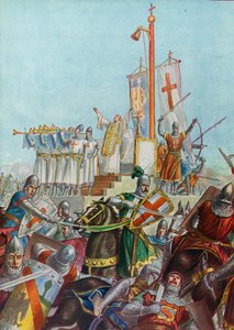 Hadioltár 1037-38-ban Milánó védelmében II. Conrad ellen alkotó: Tancredi Scarpelli
