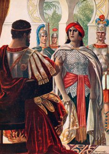 Zenobia Aurelianus jelenlétében alkotó: Tancredi Scarpelli