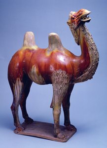 Camel, Tang-dinasztia (polikróm mázas kerámia)