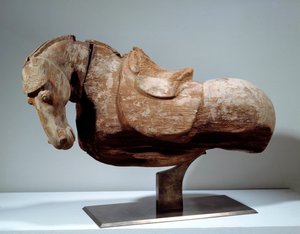 Kínai művészet: Wood Horse. Szobrászat a Tang-korszakból (618-907). Párizs, Musee Cernuschi.