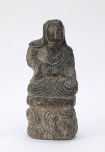 Buddhista pap kis szobra
