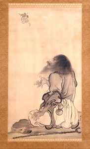 Li Tieguai (tinta és világos szín selyemen)