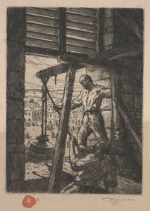Fetching Down the Bell in the War I, 1917 alkotó: Tavík František Šimon