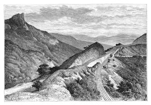 A Bhor Ghat, Khandala közelében, Indiában, 1895. alkotó: Taylor