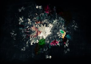 Bouquet XI, 2018 (vegyes technika, vászon)