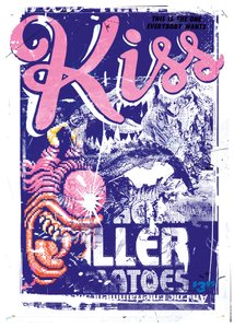 Kiss Killer, 2015 (kollázs, vászon)
