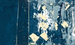 Quilty, 2014 (kollázs, vászon) alkotó: Teis Albers