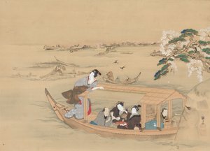 Hajó a Yoshiwarába, 1800-as évek.