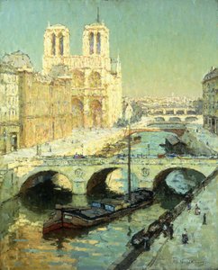 Notre Dame, Párizs (olaj, vászon) alkotó: Terrick Williams
