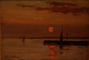 Naplemente, Concarneau, Bretagne alkotó: Terrick Williams