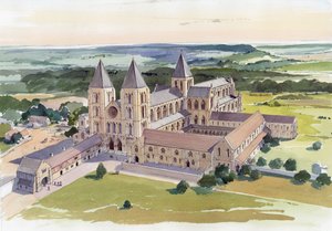 Gisborough Priory, Redcar és Cleveland, 15. század eleje c1995-c2005. alkotó: Terry Ball