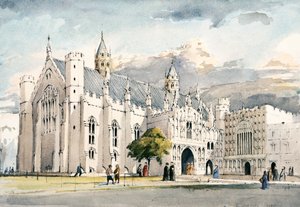 Old Guild Hall, London, c1450, c1990-2010 alkotó: Terry Ball