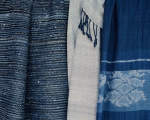 Kortárs indigó szövet, Thaiföld (textil) alkotó: Thai School