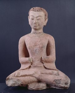 Tanítvány imádatban (terrakotta) alkotó: Thai School