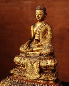 Szerzetes kép a 19. század elejéről (bronz) alkotó: Thai School