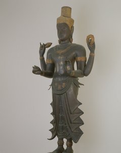 Visnu szobra (bronz) alkotó: Thai School