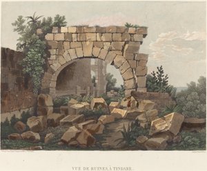 Kilátás a romokra, Tindare-ban alkotó: Thales Fielding after Comte de Forbin