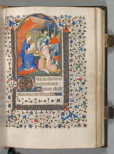 Órakönyv Párizs használata: Fol. 67r, A mágusok imádása, c. 1420.