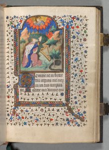 Órakönyv Párizs használata: Fol. 77r, David, c. 1420.