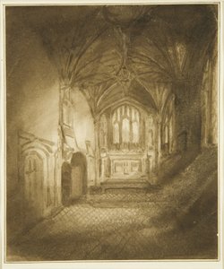 A Szent Márk sekrestye (ceruza és akvarell papíron) alkotó: The Rev. John Eagles